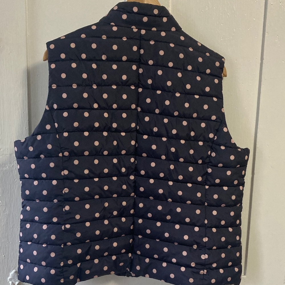 Colebrook Navy Puffer Vest with Polka Dots - Picture 4 of 5